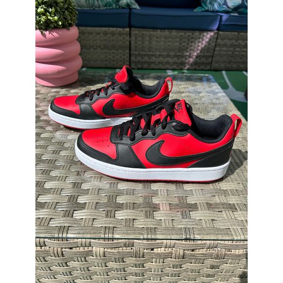 Nike Other - Nike Court Borough Low 2 GS “Bred” – Black/Red Classic (Kids)